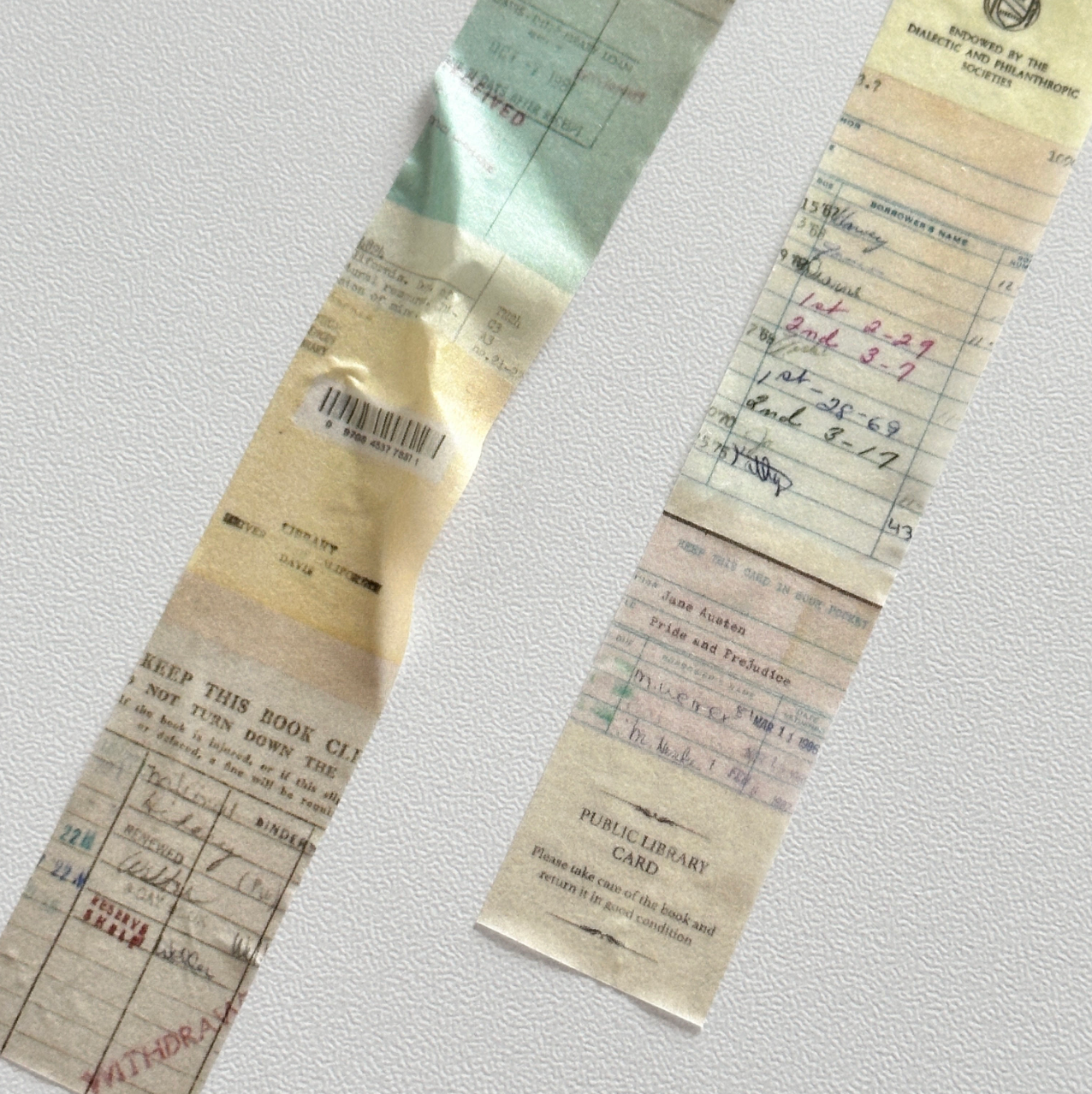 Log Archive Library Story Masking Tape