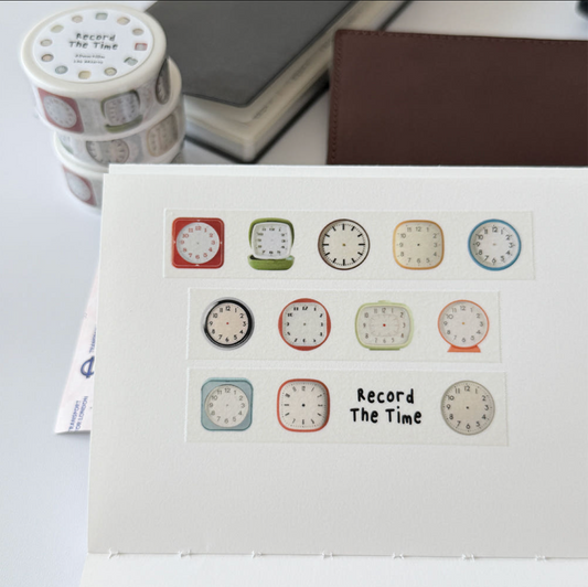 Log Archive Record the Time Masking Tape