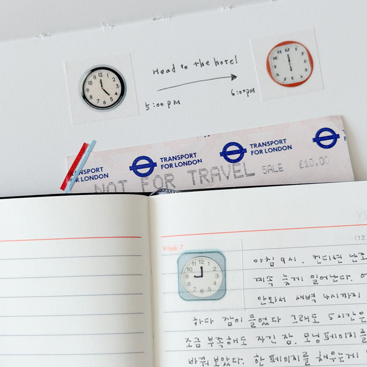 Log Archive Record the Time Masking Tape