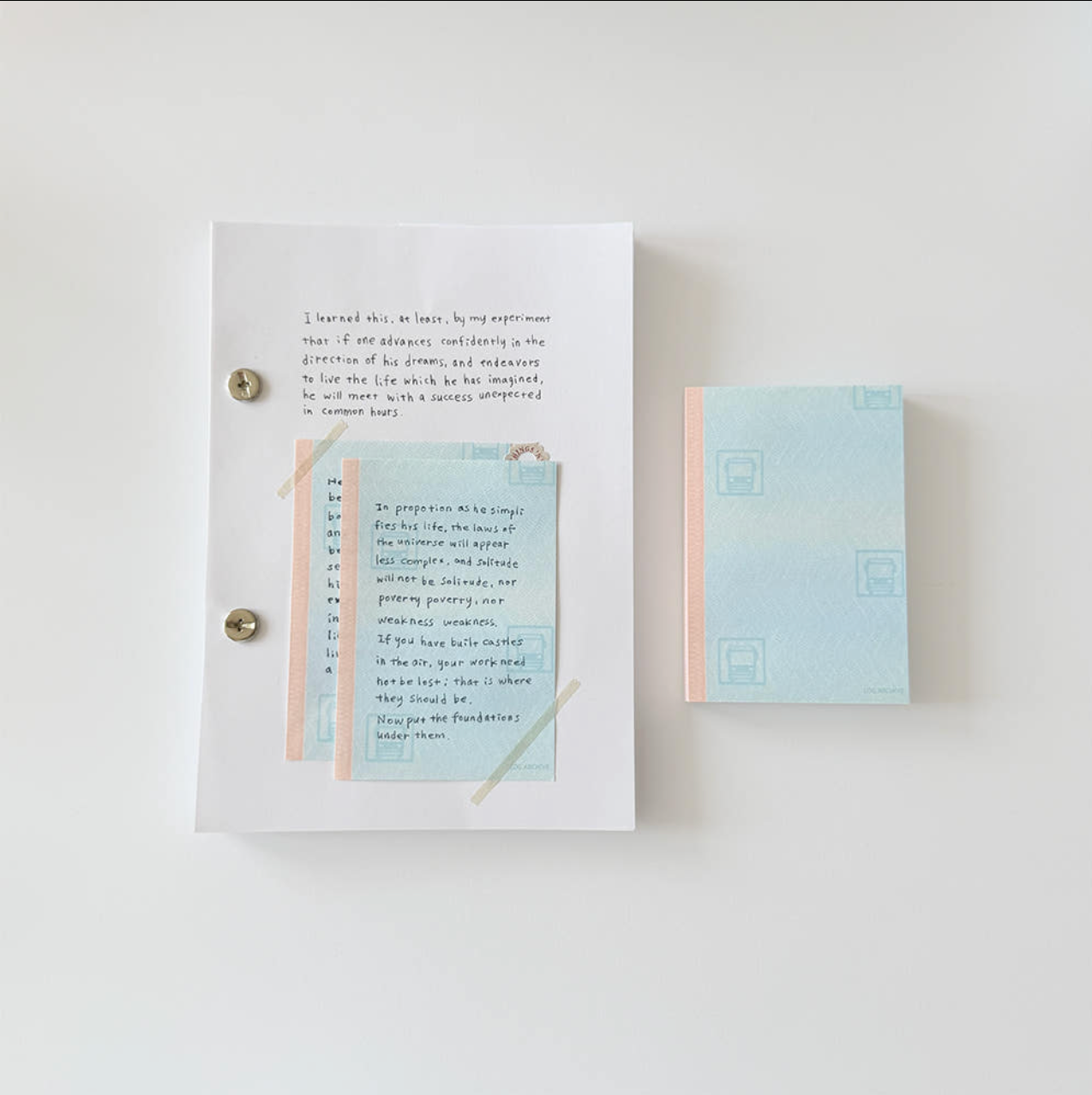 Log Archive Sky Bus Ticket Memo Pad