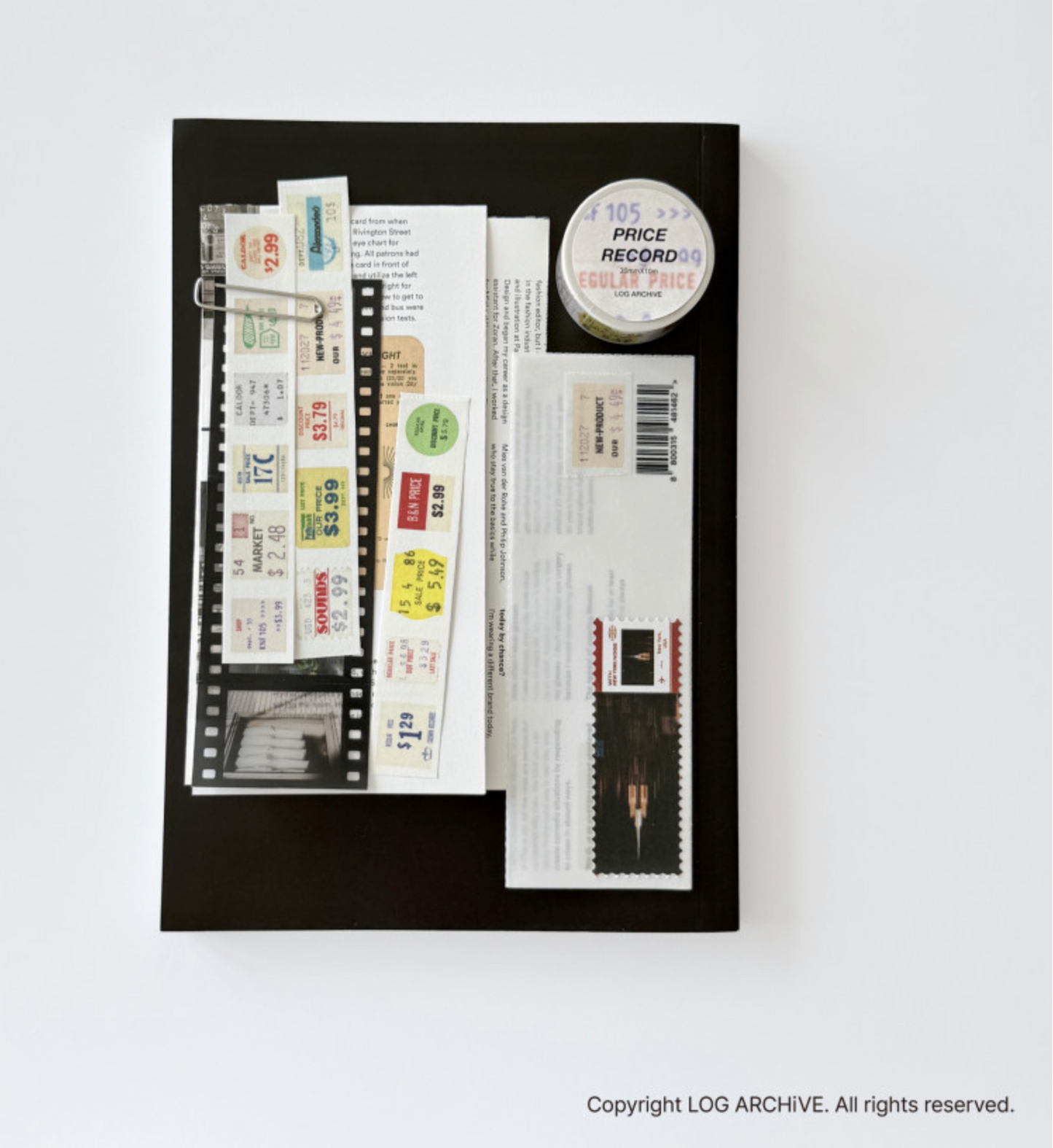 Log Archive Price Record Masking Tape