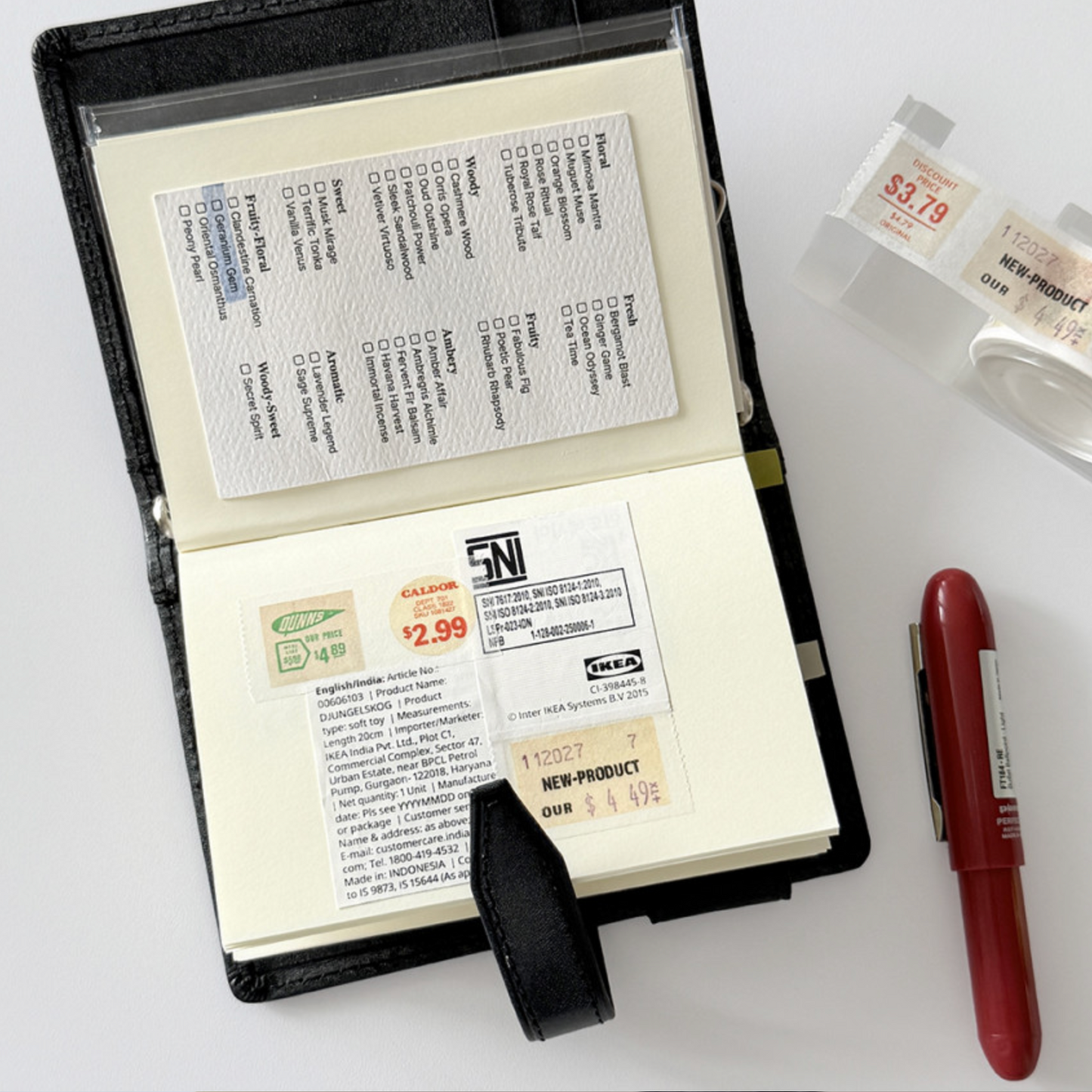 Log Archive Price Record Masking Tape
