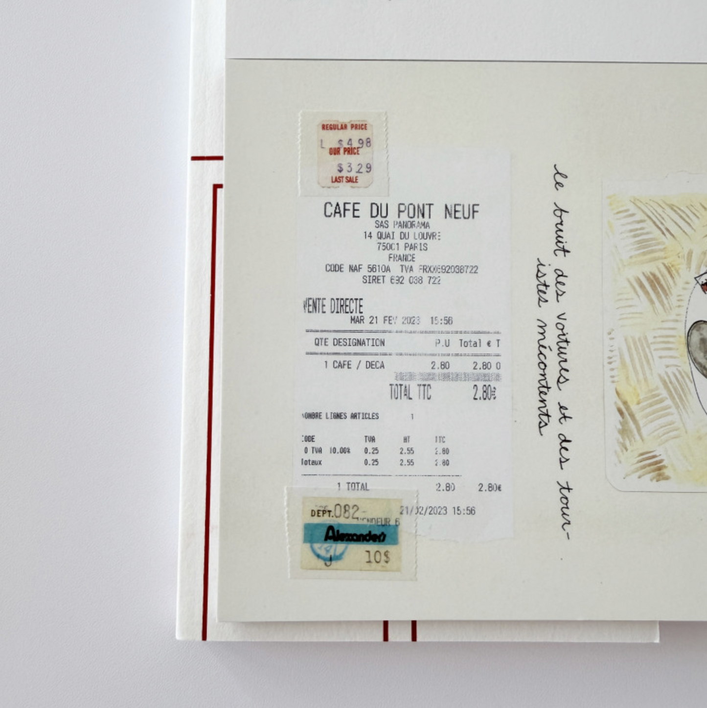 Log Archive Price Record Masking Tape