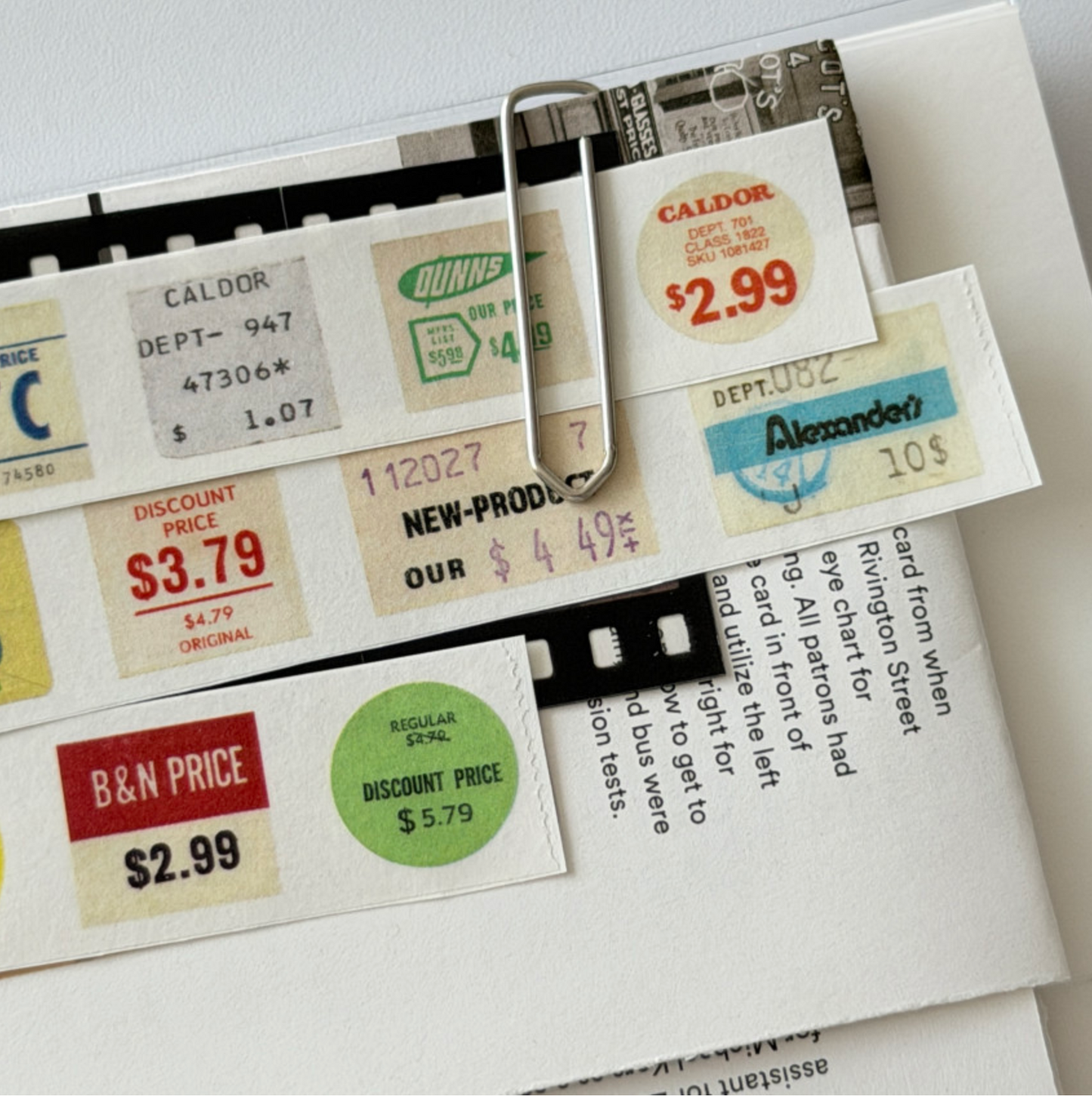 Log Archive Price Record Masking Tape