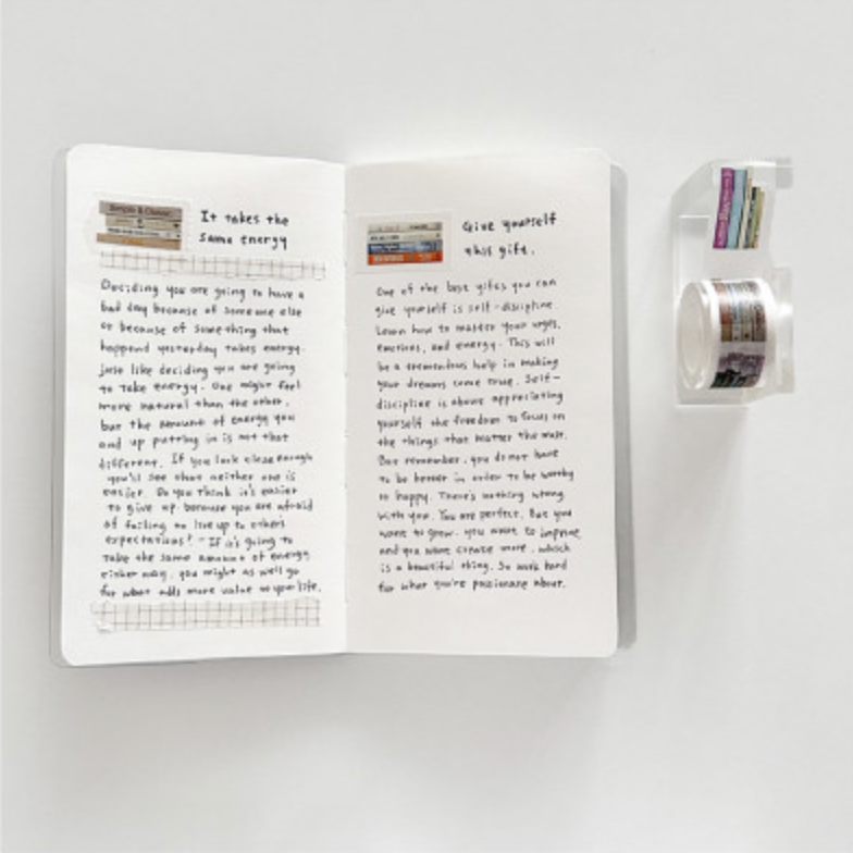 Log Archive Book Stack Masking Tape