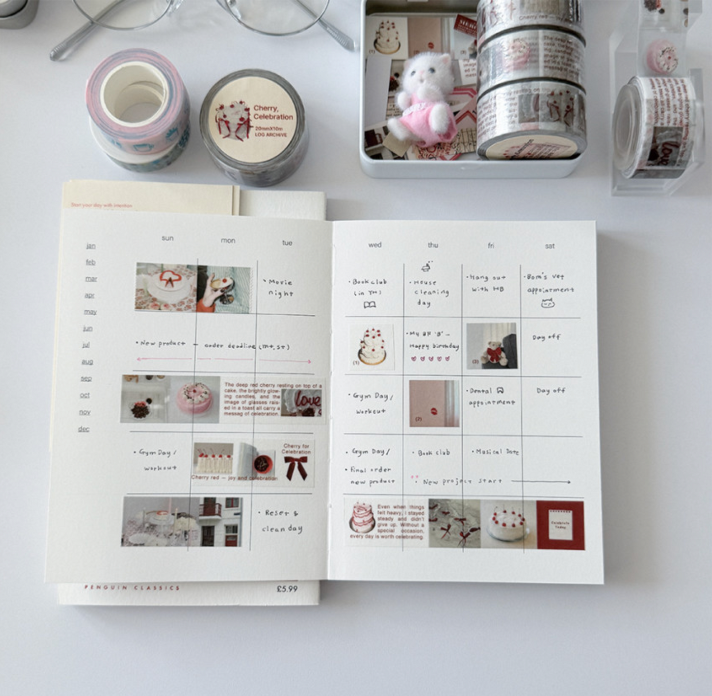 Log Archive Cherry Celebration Masking Tape