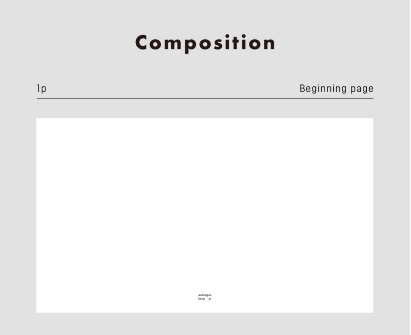 [ PREORDER ] Analogue Keeper 2027 Monthly Planner
