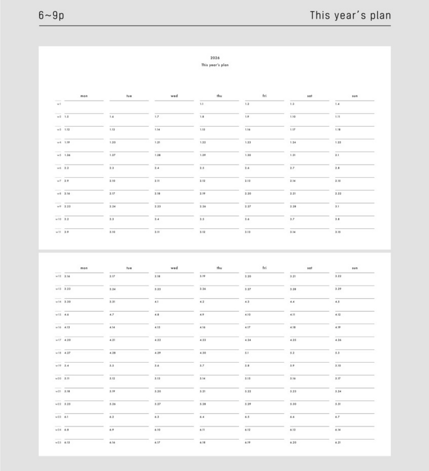[ PREORDER ] Analogue Keeper 2027 Monthly Planner