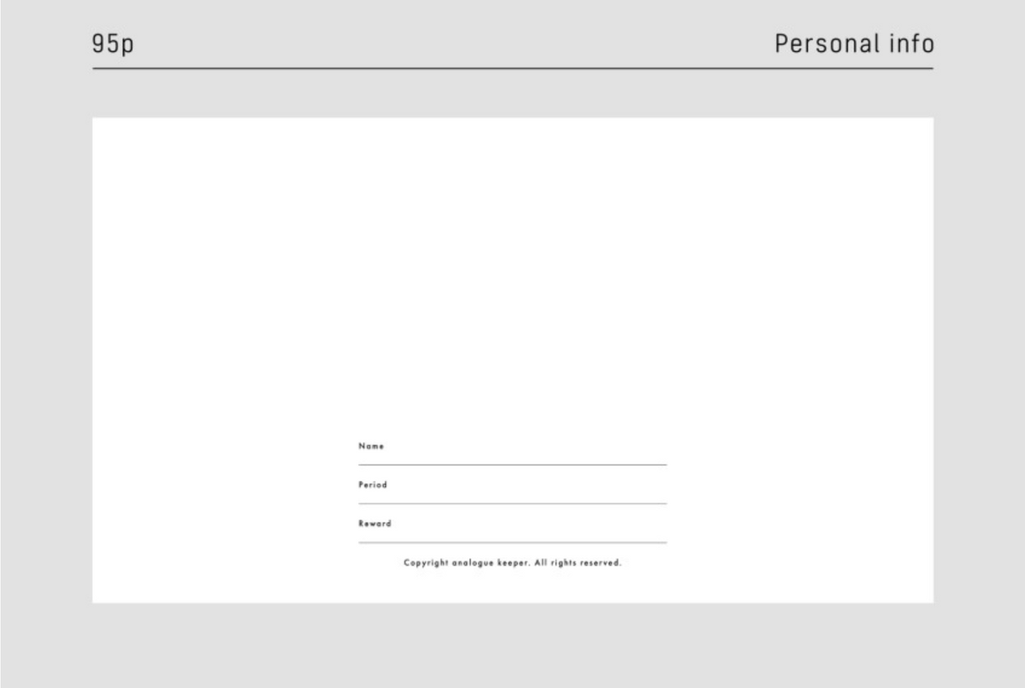 [ PREORDER ] Analogue Keeper 2027 Monthly Planner