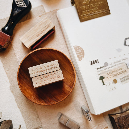 PensPapersPlanner Series V Rubber Stamp Set // Stationery collector