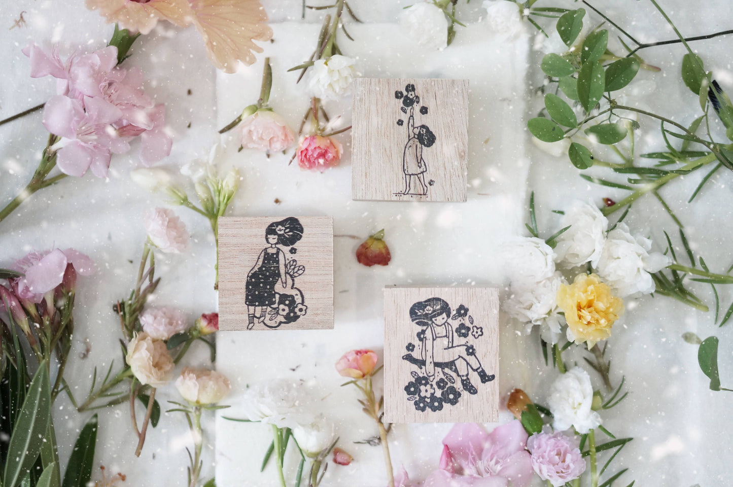 Black Milk Project Bloom Collection Rubber Stamp