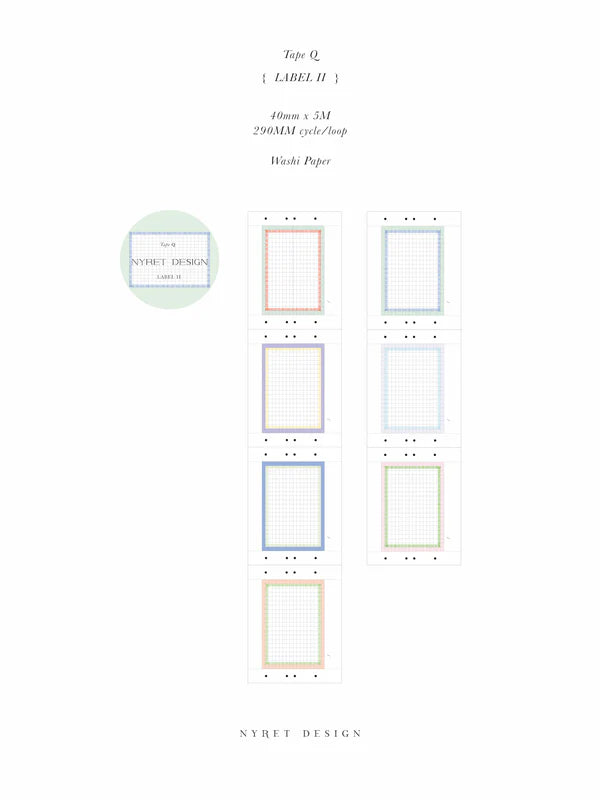 Nyret Vol. 11  [ One Day ] Washi Label / II
