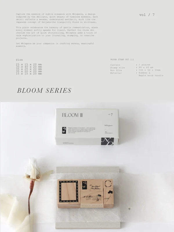 Nyret Design Vol. 7 Bloom Series III Stamp Set { Whispers }