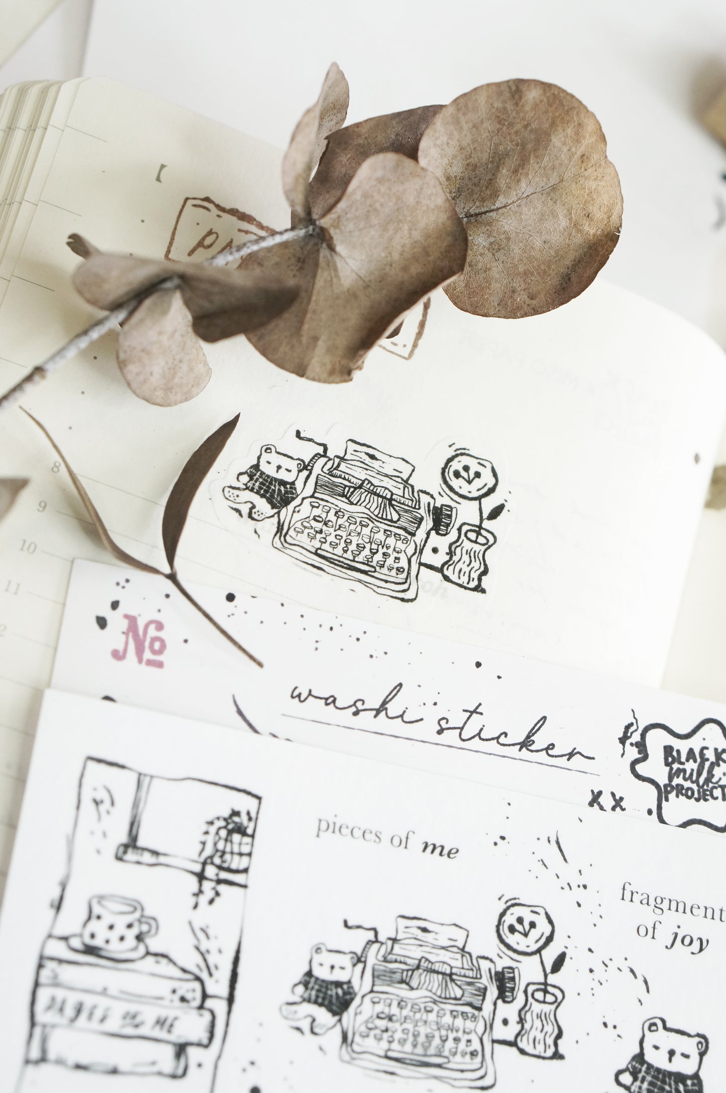 Black Milk Project Pages of Me Series Rubber Stamp / L