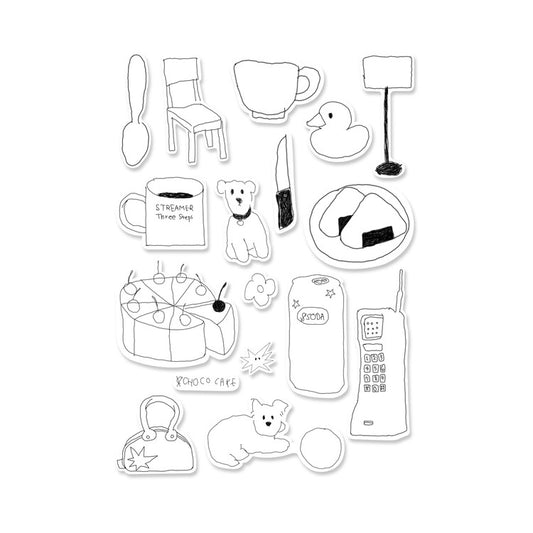 Jeongo Innerside Mini Drawing Sticker Pack | 05