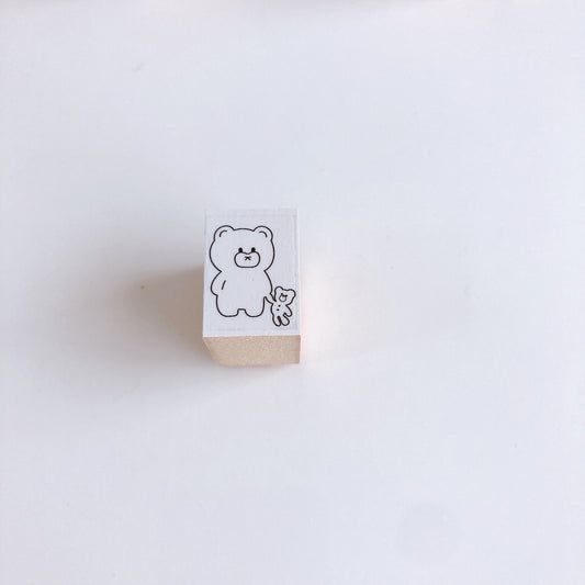 Tomoshop Rubber Stamp Design / Walking Kuma-chan