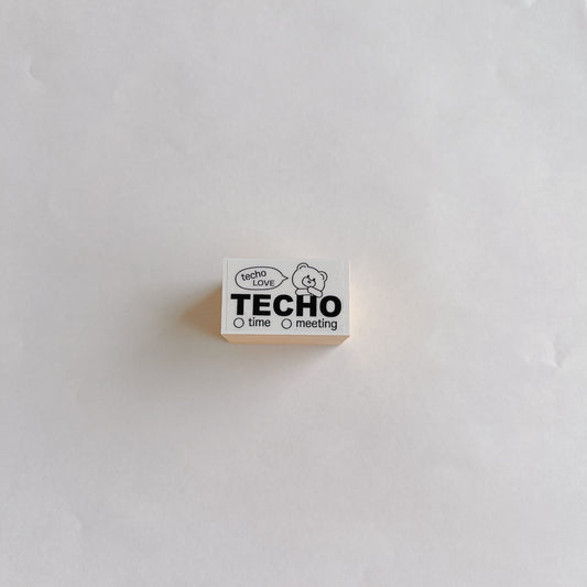 Tomoshop Rubber Stamp Design / TECHO LOVE Kuma-chan