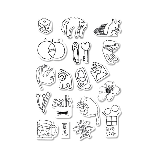 Jeongo Innerside Mini Drawing Sticker Pack | 01