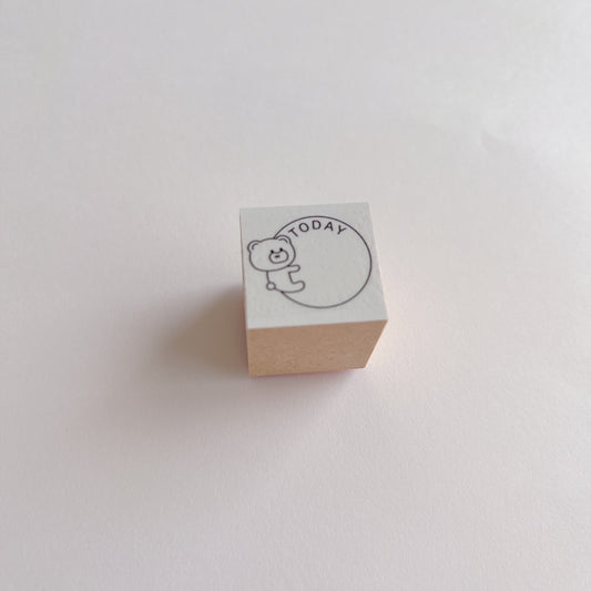Tomoshop Rubber Stamp Design / TODAY Kuma-chan