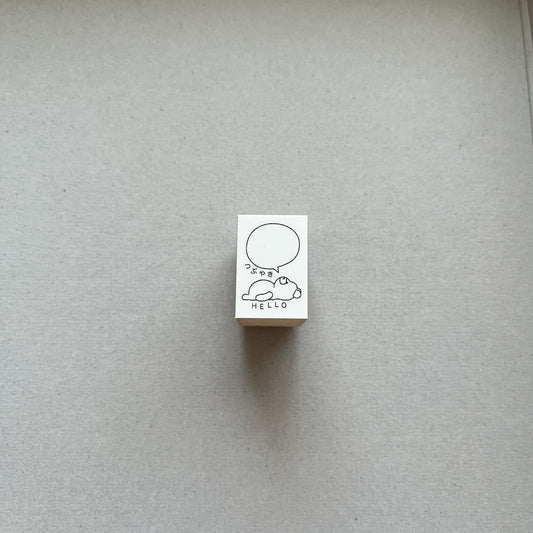 Tomoshop Rubber Stamp Design / Tweeting Kuma-chan