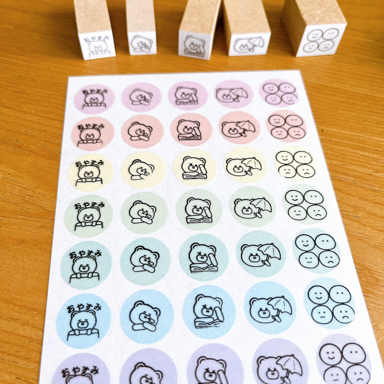 Tomoshop Rubber Stamp Design / 3 Designs