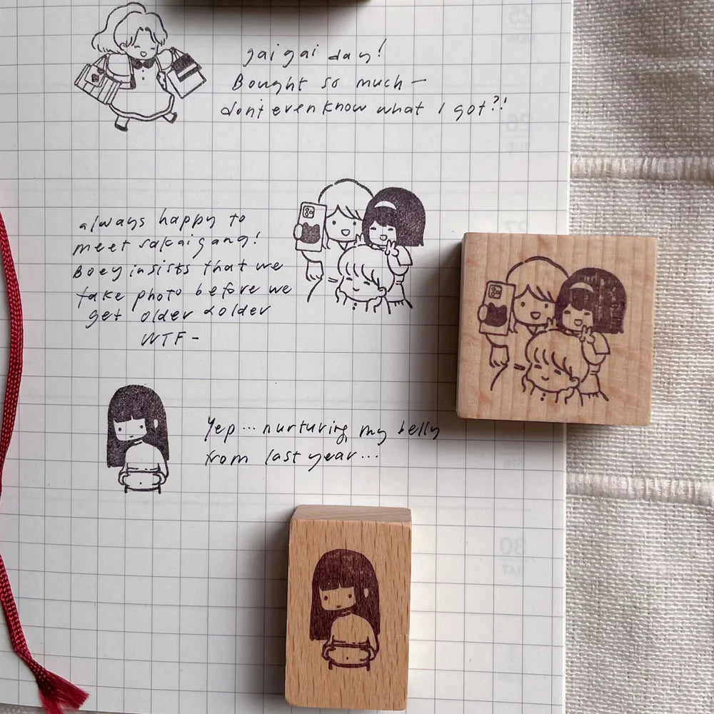 Msbulat New Year Collection Rubber Stamp / 2 Designs