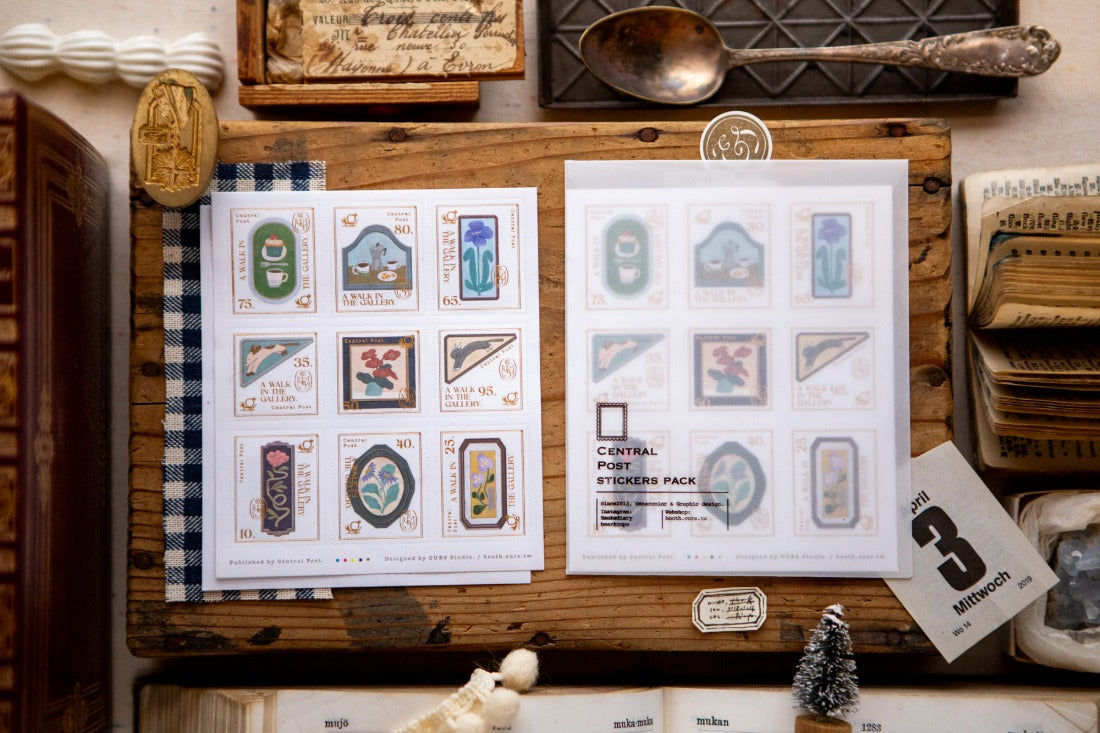 OURS Gallery Postal Stamp Sticker Set