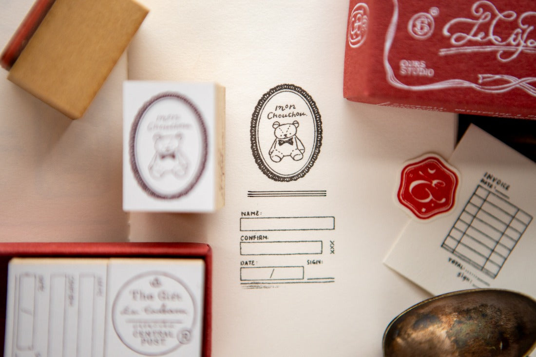 OURS Gift Series Rubber Stamps / 12 Designs