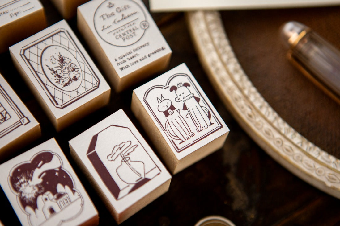 OURS Gift Series Rubber Stamps / 12 Designs