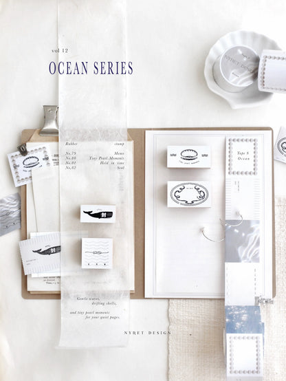 Nyret Design Vol. 12 Ocean Series Rubber Stamp Collection / 4 Designs