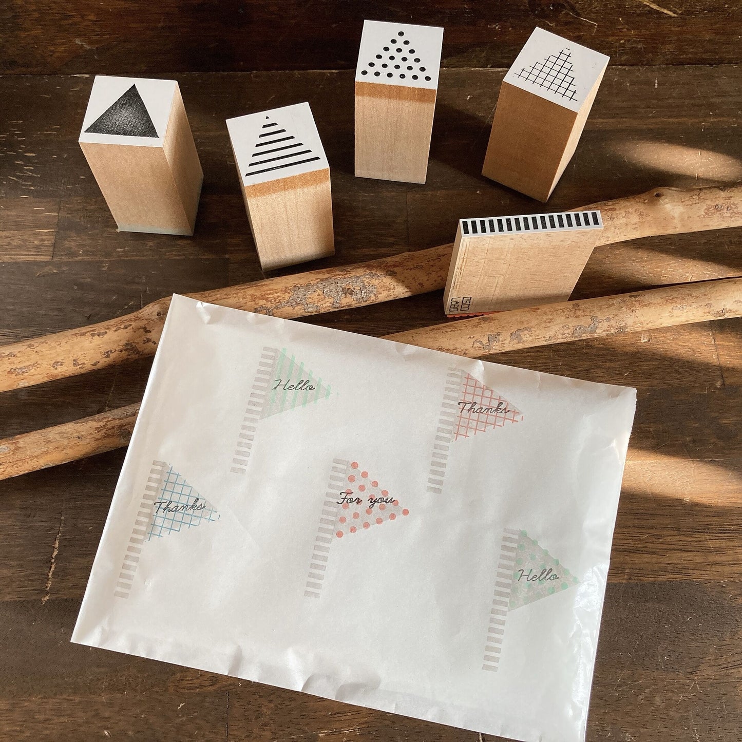 Oscolabo Triangle Rubber Stamps | Triangles