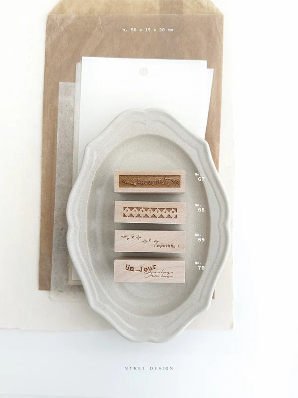Nyret Vol. 11 [ One Day ] Series Rubber Stamp / 10 Designs