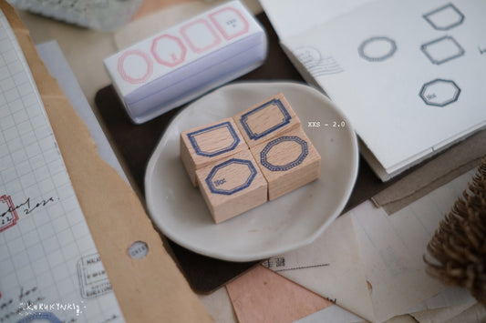 Kurukynki 2023 Label Design Rubber Stamp Set // XXS