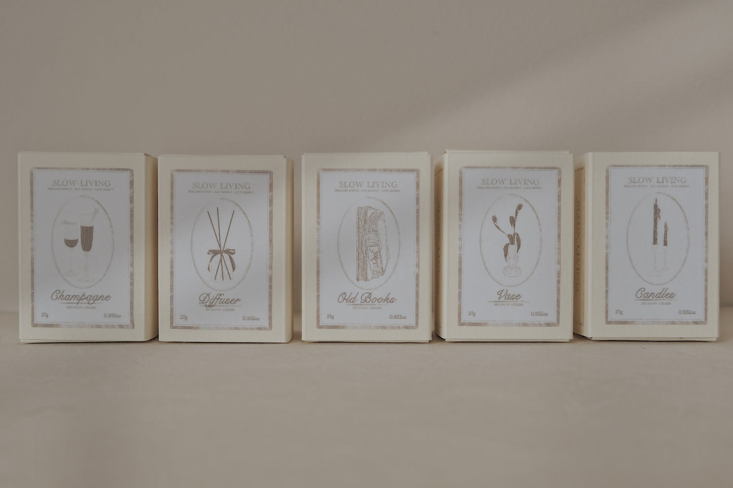 Jieyanow Atelier Slow Living Series Rubber Stamps