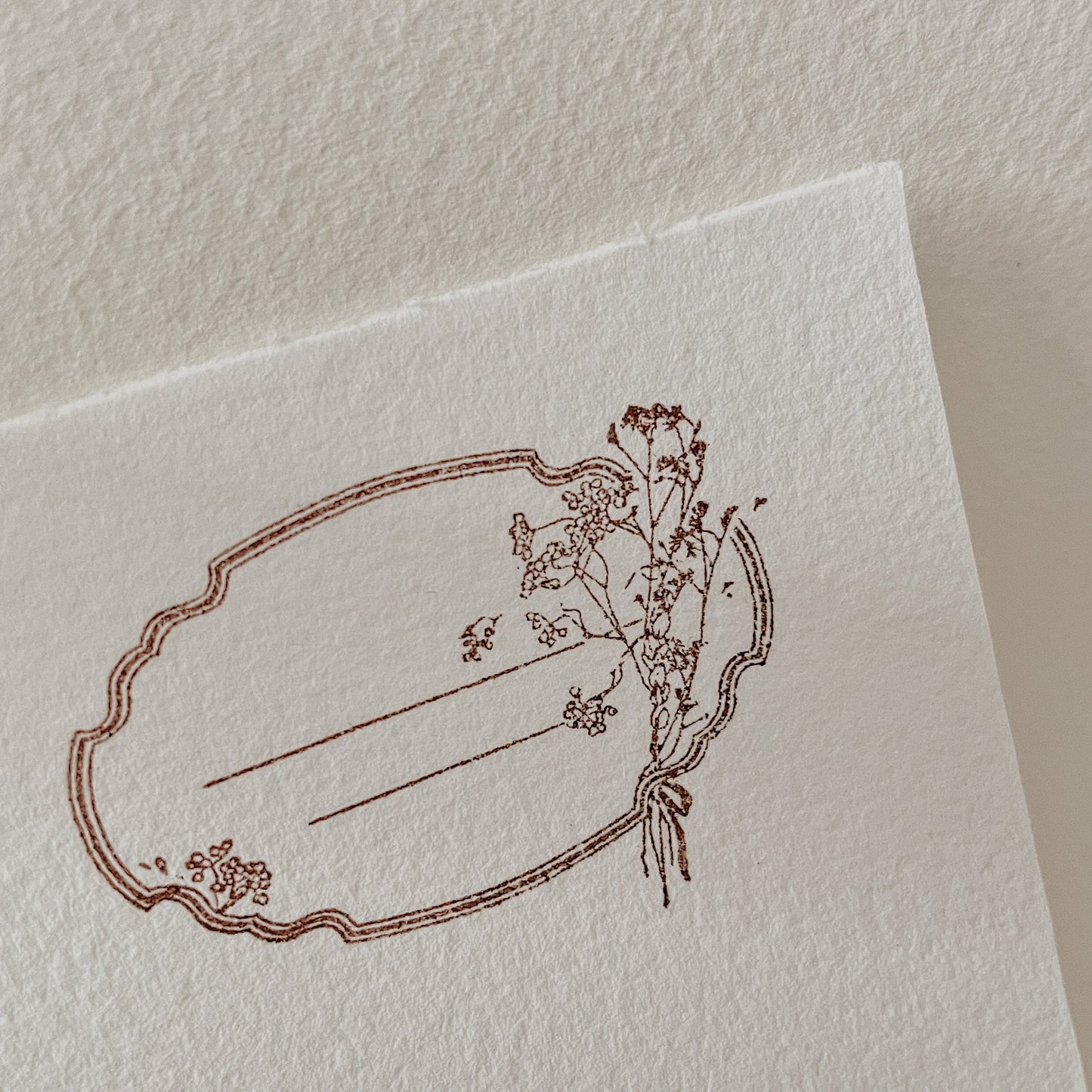 Jieyanow Atelier Find Beauty Flower Frame Rubber Stamp