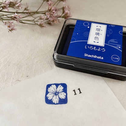 Shachihata Iromoyo Ink Pads / Blue