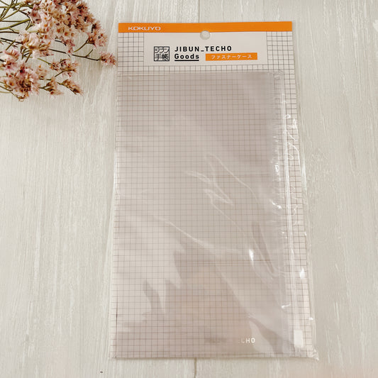 Kokuyo Jibun Techo Clear Zipper Case & Pockets - A5 Slim