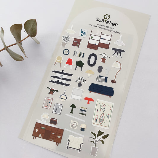 Suatelier Mid-Century Modern Sticker // no. 1131