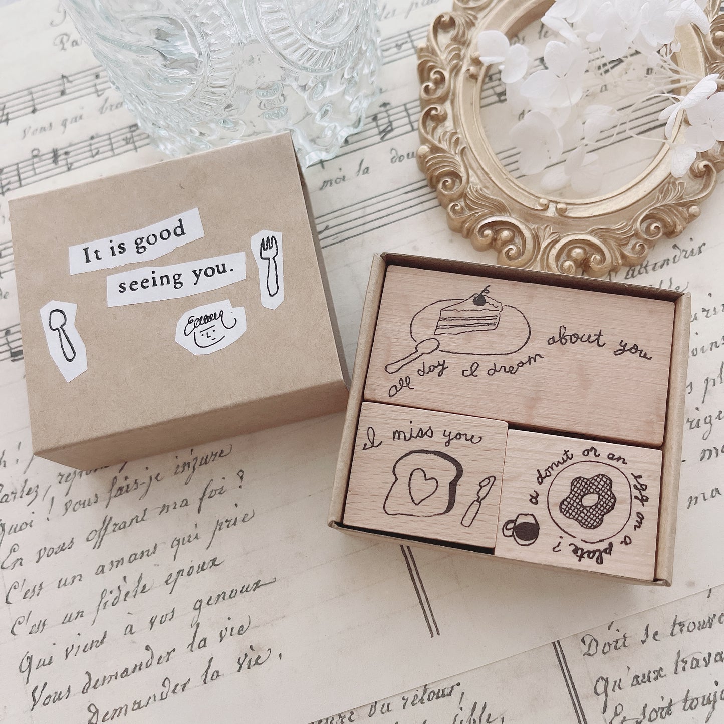 Yeoncharm It's Good To See You Rubber Stamp Set