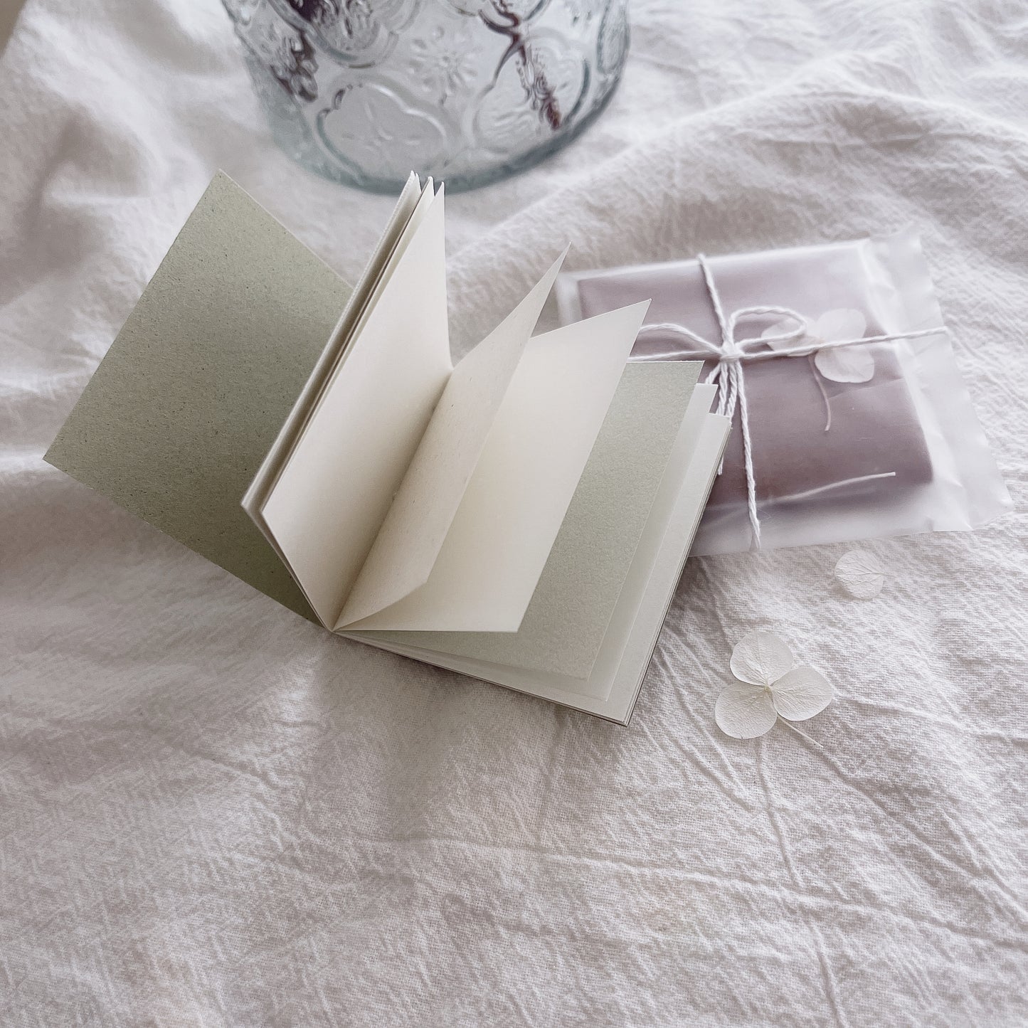 Day and Moment Lily of the Valley Handmade Notebook// Mini