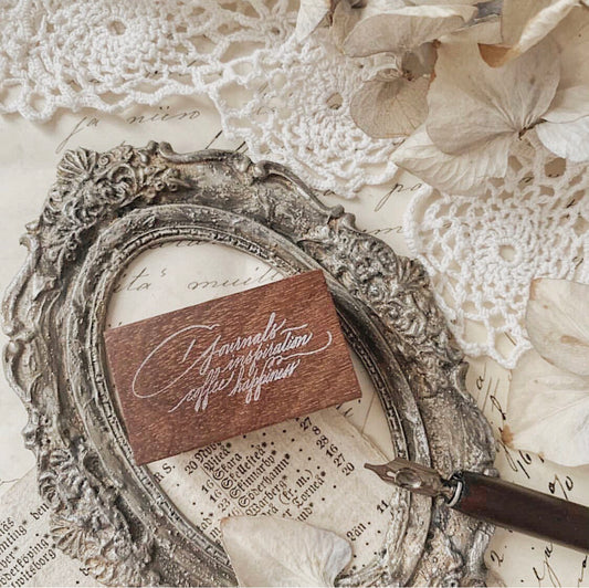 Jieyanow Atelier Hygge Words Rubber Stamp