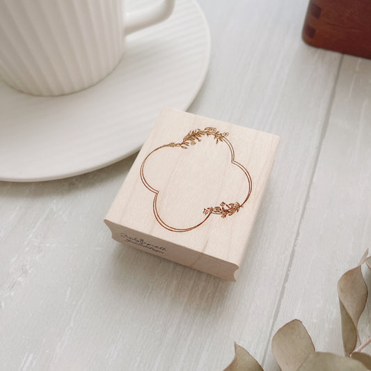 Jesslynnpadilla x Journal Pages Clover Frame Rubber Stamp