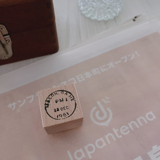 Two Raccoons Postal Marks & Handwriting Rubber Stamps