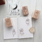Two Raccoons Cherry Blossom Love Rubber Stamps