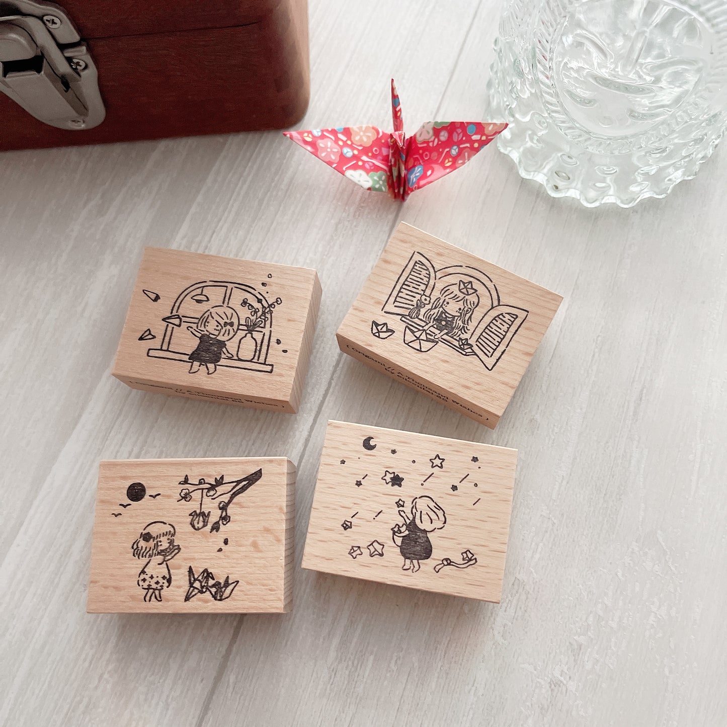 EileenTai.85 Origami Series Rubber Stamp // Paper Boats