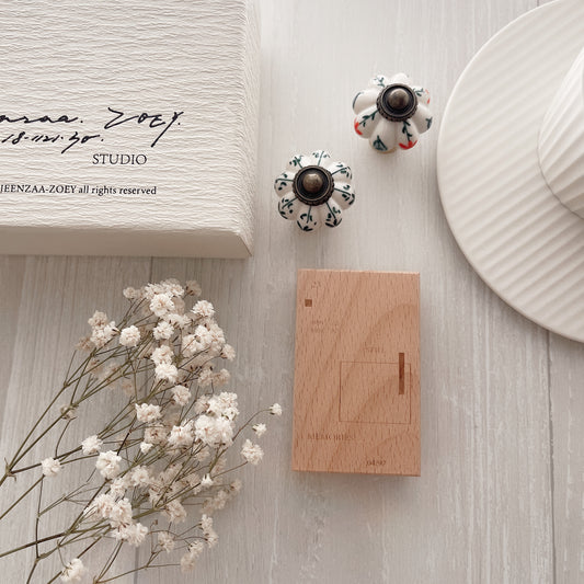 Jeenzaa Zoey Falling Flowers & Shadows Rubber Stamps // No. 02