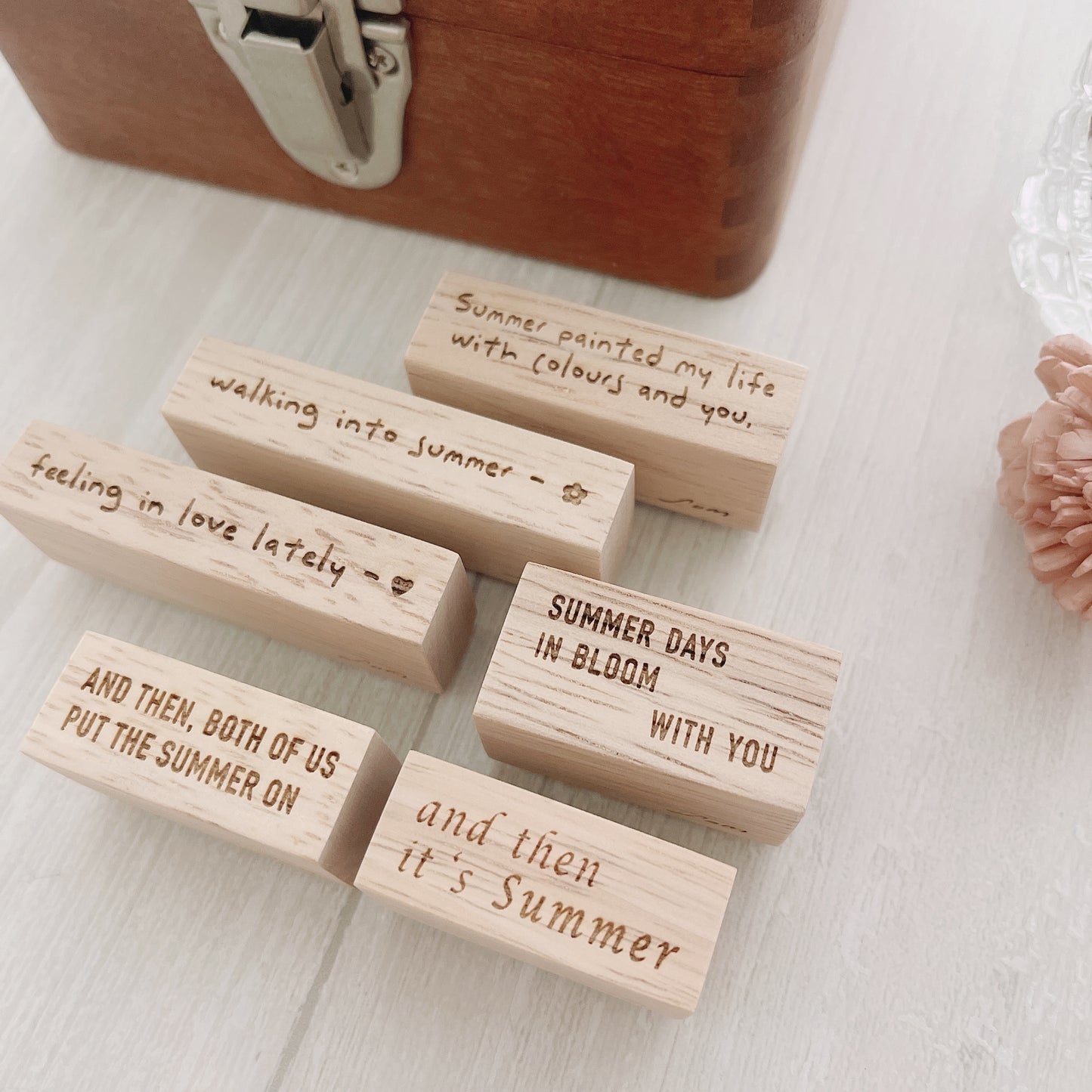 SOM Studio Phrases Rubber Stamps // Summer