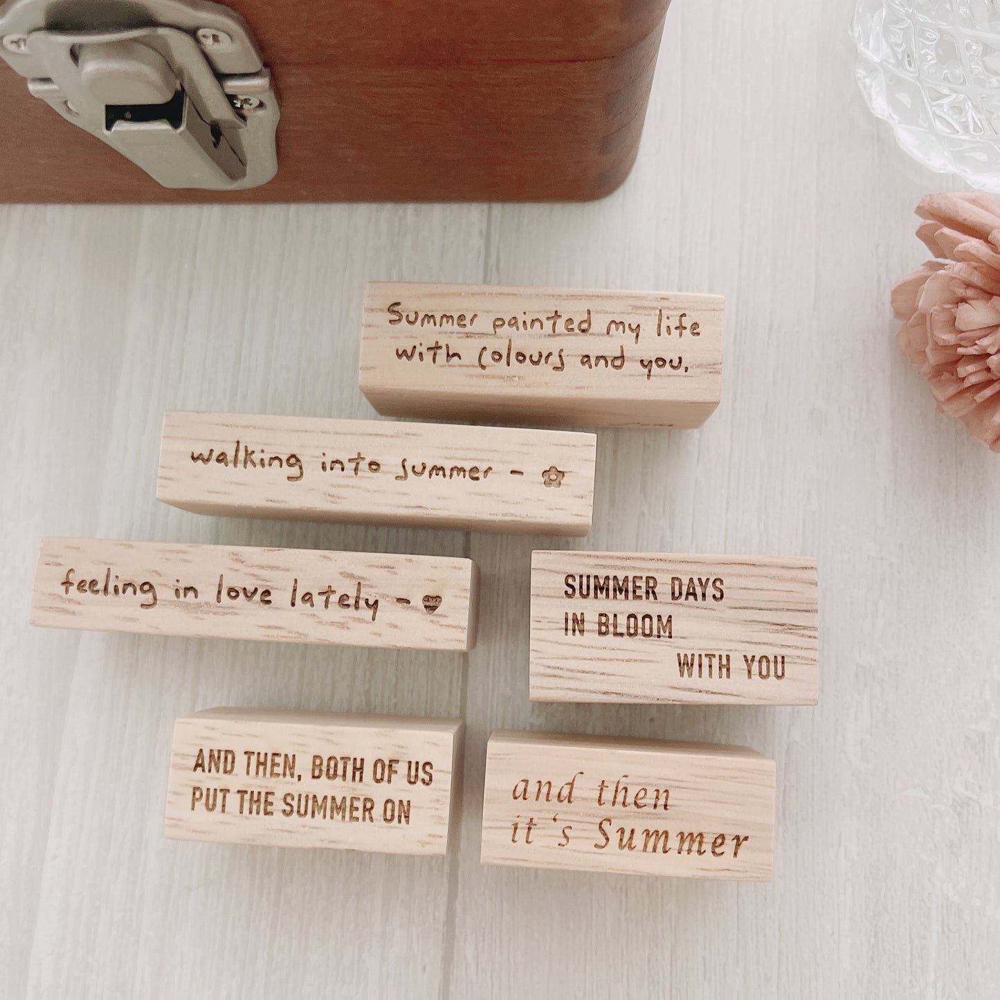 SOM Studio Phrases Rubber Stamps // Summer