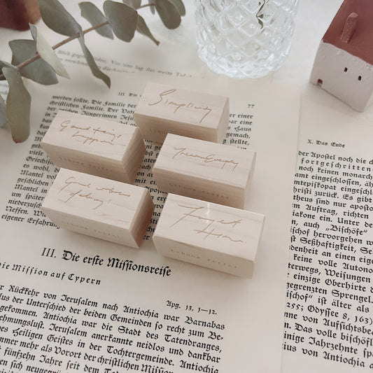 Fei Fei x Li Hung | Handwriting | Rubber Stamps