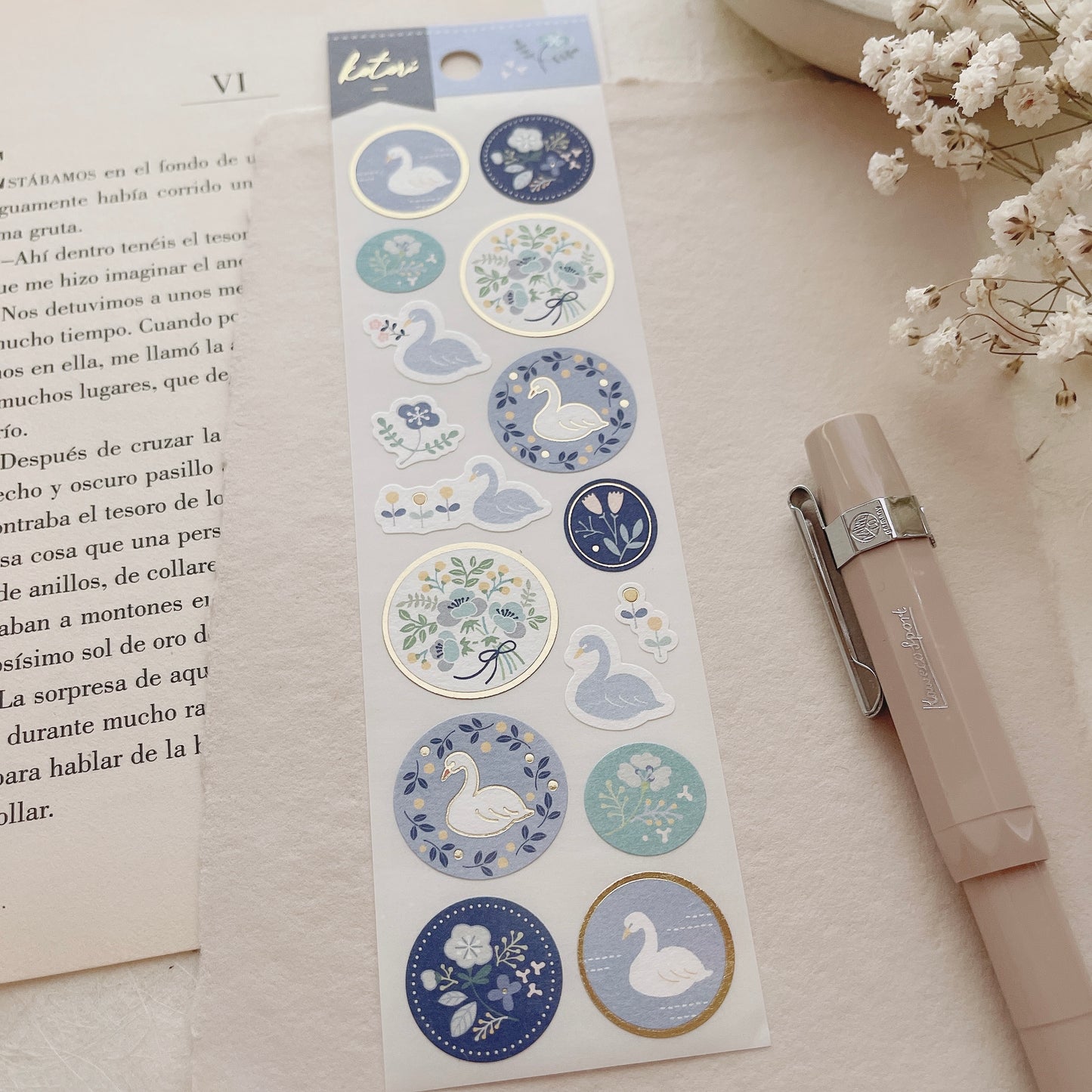 Kotori Sticker Sheet | Blue Swan